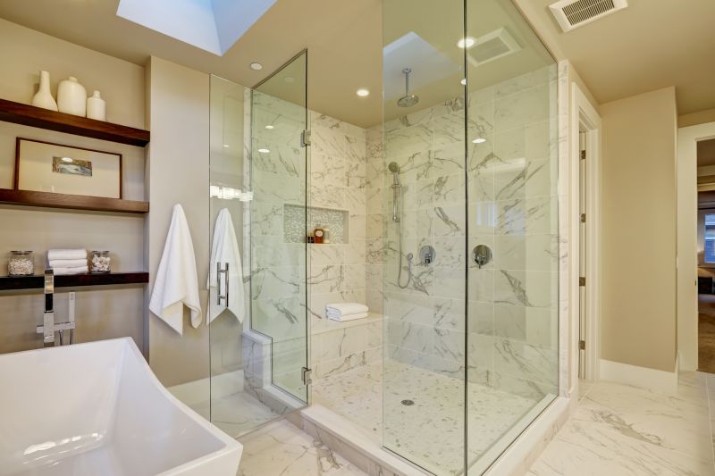 Walk-In Shower with Rain Shower Head